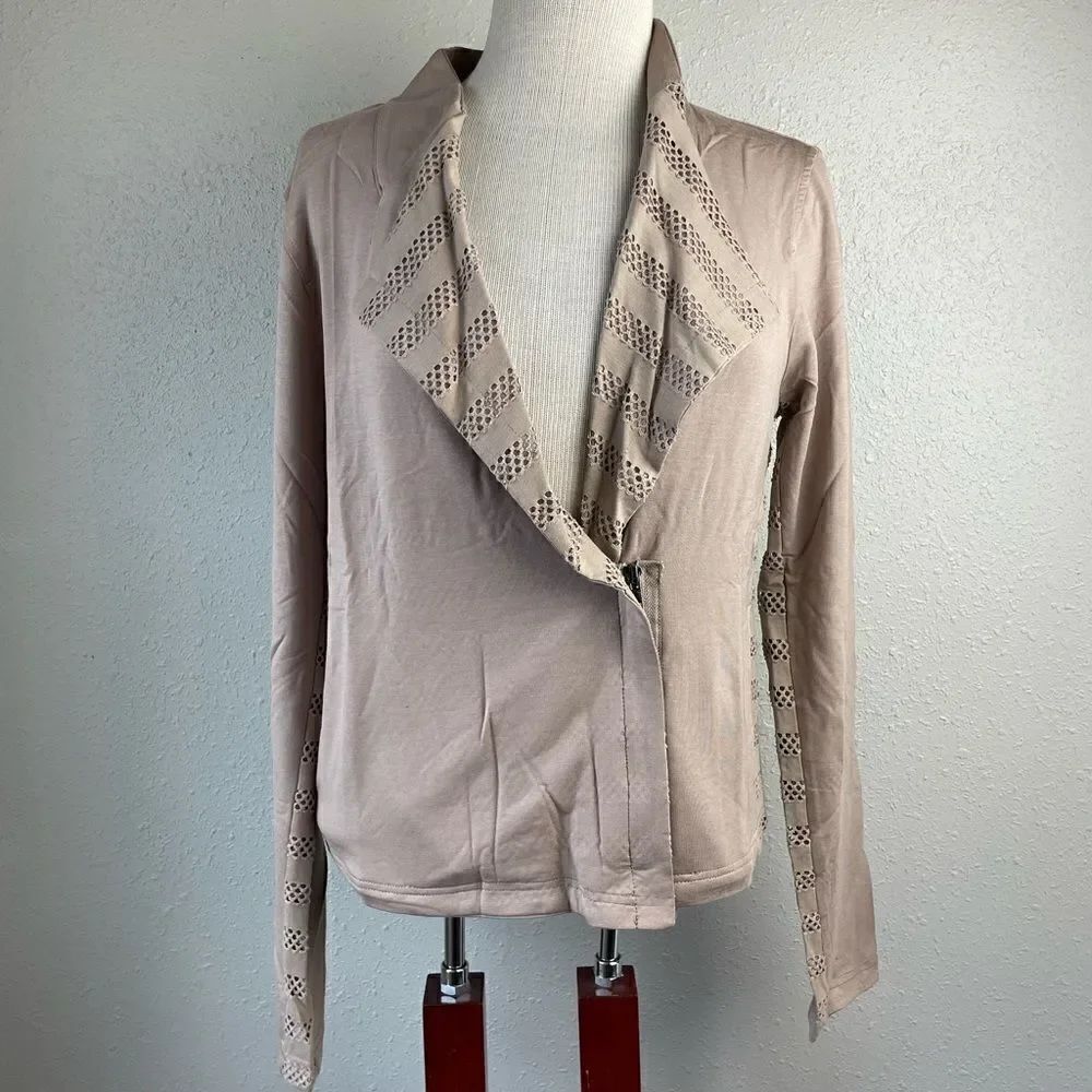 NWT Mystree Half Zip Up Jacket Top Size S